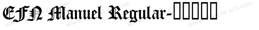 EFN Manuel Regular字体转换